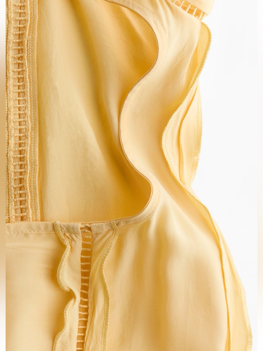 H&M Studio Collection Yellow Ruffled Maxi Dress - Picture 4 of 10